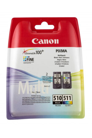 Oryginalny Tusz CMYK Canon PG-510, PG510, CL-511, CL511 (2970B017AA, 2970B010)